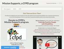 Tablet Screenshot of missionsupports.org